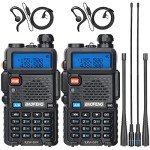Baofeng UV-5R Dual Band Handheld Ham Radios 2-Pack