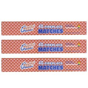 Long Wooden Fireplace Matches for Candles & Camping