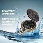 Antiqued Finish Pocket Compass for Outdoor Adventures
