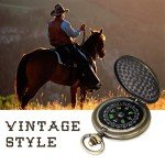 Antiqued Finish Pocket Compass for Outdoor Adventures
