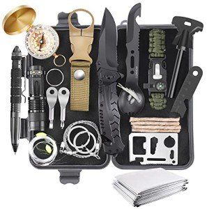 28-in-1 Survival Gear Kit for Outdoor Adventures