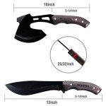 WORKPRO Axe and Knife Survival Set with Sheath