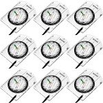 9-Piece Waterproof Camping Compass Set for Outdoor Adventures