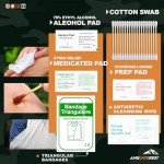 174-Piece Survival Gear & First Aid Kit