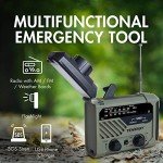 Tenergy Hand Crank Weather Radio with Flashlight & Charger
