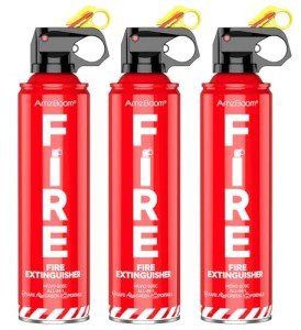 3-Pack Portable Fire Extinguisher with Survival Kit