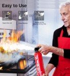 3-Pack Portable Fire Extinguisher with Survival Kit