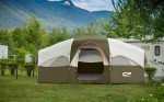 Spacious 8-Person Weatherproof Camping Tent - Olive