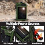 FosPower NOAA Weather Radio with Power Bank & SOS