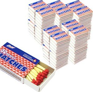 100 Pack Strike Anywhere Matches for Camping
