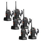 Pxton Long Range Walkie Talkies with Headphones, 6 Pack