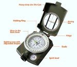 AOFAR Waterproof Military Compass with Pouch