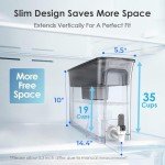 Waterdrop 35-Cup Water Filter Dispenser, BPA Free