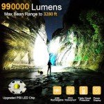 Ultra Bright Rechargeable LED Flashlight with 5 Modes