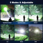 Ultra Bright Rechargeable LED Flashlight with 5 Modes