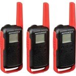 Motorola Talkabout 2-Way Radios, 22 Channel, 3 Pack