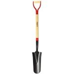 VNIMTI 45-Inch Spade Shovel with Wooden Handle