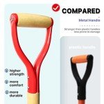VNIMTI 45-Inch Spade Shovel with Wooden Handle