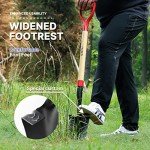 VNIMTI 45-Inch Spade Shovel with Wooden Handle
