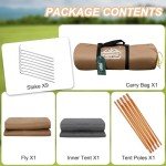 Camppal 1-Person Tent for Camping and Hiking