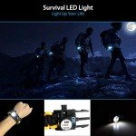 Survival Paracord Bracelet Kit with LED Light