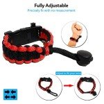Survival Paracord Bracelet Kit with LED Light