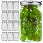 32 oz Wide Mouth Mason Jars – Set of 12