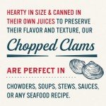 Canned Wild Caught Chopped Clams - Pack of 6