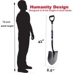 Heavy-Duty Gardening Shovel with Cushioned Handle