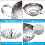 Stainless Steel Canning Funnels with Strainers - 3 Pack