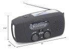 NOAA Weather Radio with Solar, Hand Crank & USB