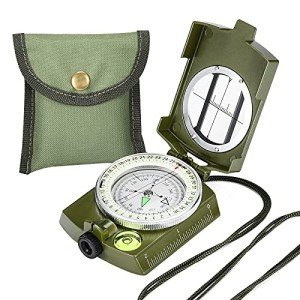 Military Lensatic Compass for Survival and Hiking