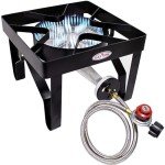 Heavy-Duty 200K BTU Propane Burner for Outdoors