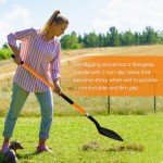 Durable 56-Inch Metal Shovel for Gardening