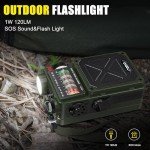 Emergency Crank Radio with Bluetooth and Flashlight