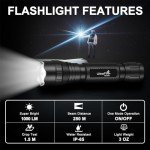 ULTRAFIRE 1000 Lumen Tactical Flashlight with Holster