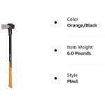 Fiskars 6 lb IsoCore Splitting Maul & Axe