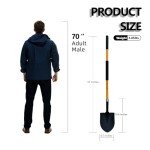 Heavy Duty 57" Digging Shovel with Fiberglass Handle