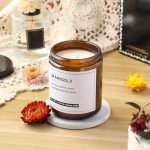 24 Pack 8oz Amber Glass Storage Jars with Lids