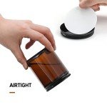 24 Pack 8oz Amber Glass Storage Jars with Lids