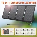 Portable Solar Generator with 60W Foldable Panel