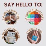 50 Incense Matches Variety Pack - Odor Eliminator