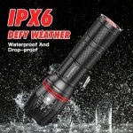 HAUSBELL A100 Zoomable LED Tactical Flashlight Set