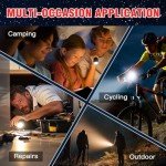 HAUSBELL A100 Zoomable LED Tactical Flashlight Set