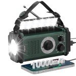10,000mAh Emergency Survival Weather Radio and Flashlight