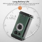 10,000mAh Emergency Survival Weather Radio and Flashlight