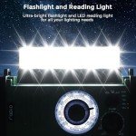 10,000mAh Emergency Survival Weather Radio and Flashlight