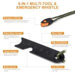 Survival Fire Starter Tool with Wooden Handle