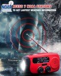Hand Crank Emergency Radio with Flashlights and SOS