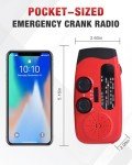 Hand Crank Emergency Radio with Flashlights and SOS